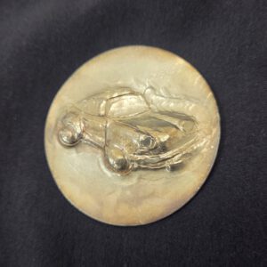 Porsche Motiv auf Silber-Platte (Silberblech Stärke 0,8) punziert